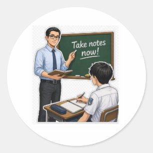 Teacher Classroom Illustration Sticker
