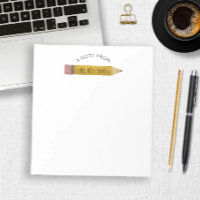 Teacher Classroom Pencil Custom Name