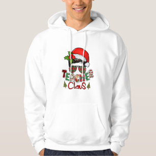 Teacher Claus Santa Hat Teacher Christmas Teacher  Hoodie