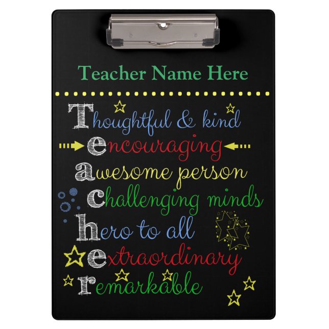 Teacher Clip Board (Front)