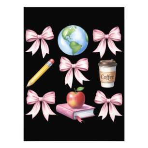 Teacher Coffee Bow Cute Appreciation Gifts  Photo Print