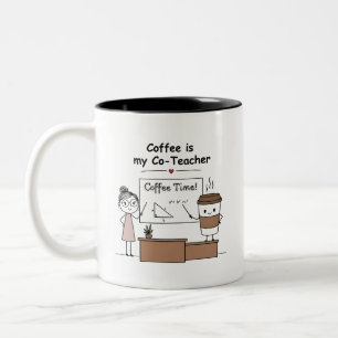 Teacher Coffee Formula  Two-Tone Coffee Mug