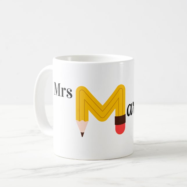 Teacher Coffee Mug, Personalised Name, Coffee Mug (Creator Uploaded)