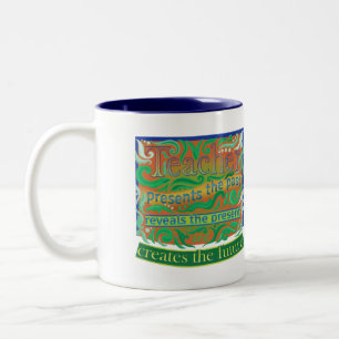 Teacher create the future / Teacher Appreciation Two-Tone Coffee Mug