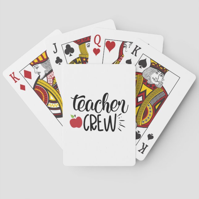 Teacher Crew Playing Cards (Back)