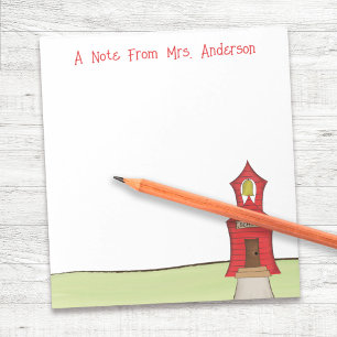 Teacher Custom School House Cute Notepad