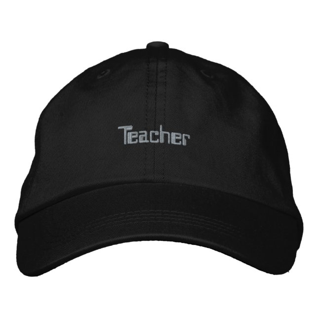 Teacher Custom text Professional Cap Elegant Hat (Front)
