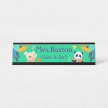 Teacher Cute Animals Jungle Classroom Kids