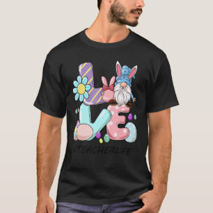 Teacher Cute Easter Gnome Spring Love Gnomie T-Shirt