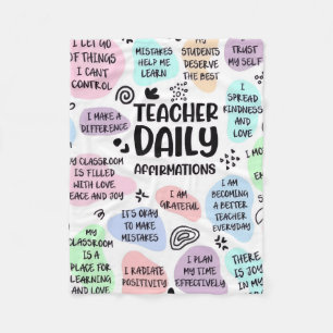 Teacher Daily Fleece Blanket