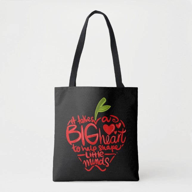 Teacher Day  Appreciation Day Apple Teach Learn Tote Bag (Front)