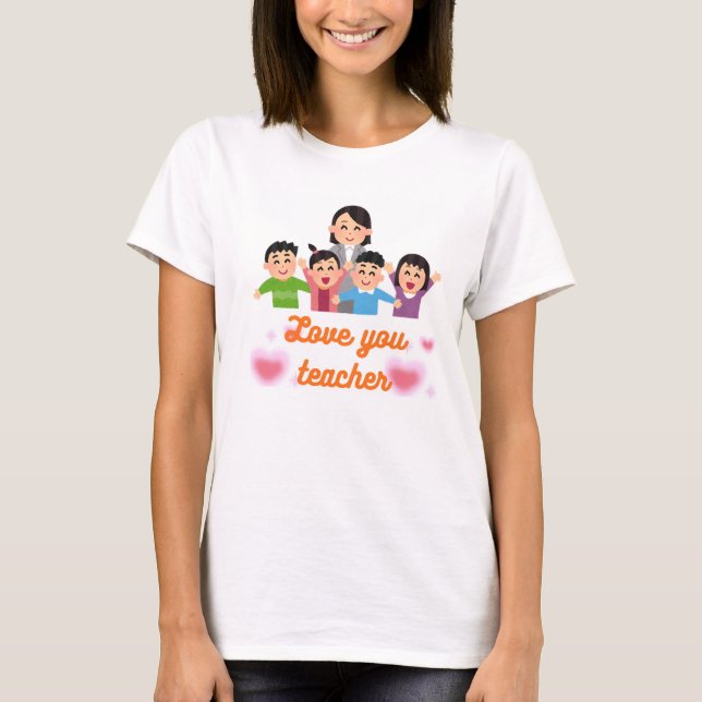 Teacher Day Celebration in Classroom T-Shirt (Front)