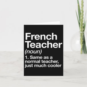 Teacher Definition Fun Back To School First Day  Card