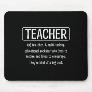 Teacher Definition - Funny Teacher Mouse Pad