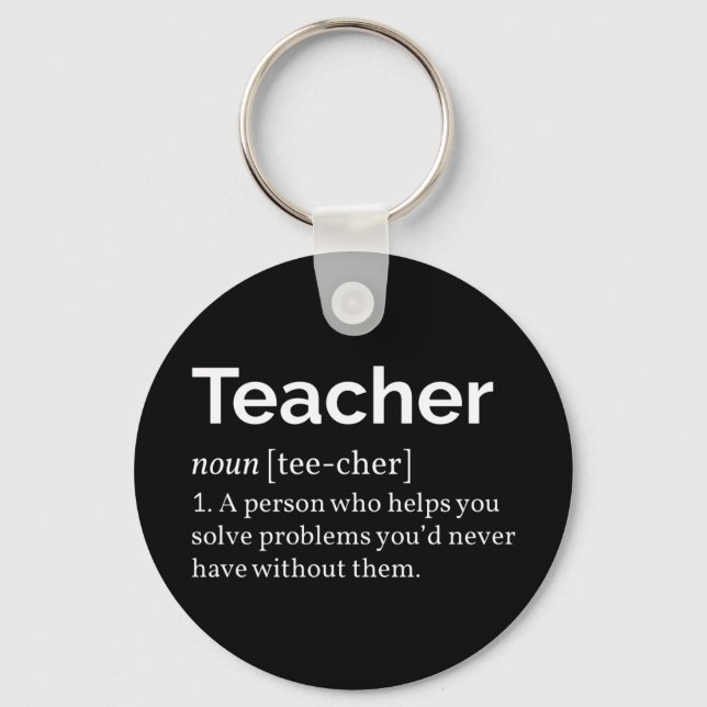 Teacher Definition Key Ring (Front)