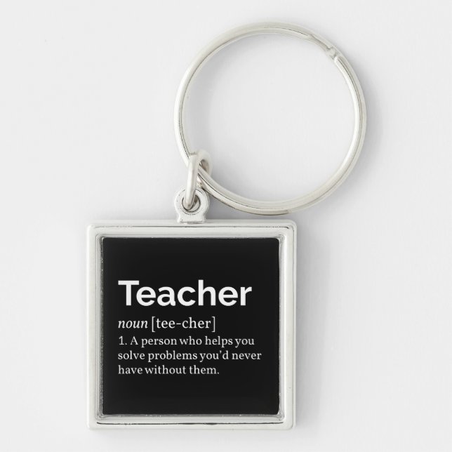 Teacher Definition Key Ring (Front)