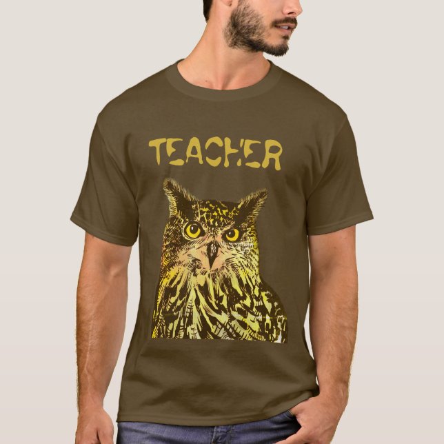 Teacher, Eagle owl  T-Shirt (Front)