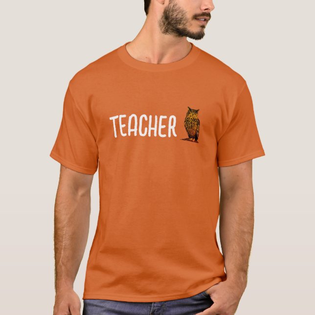 Teacher, Eagle owl  T-Shirt (Front)