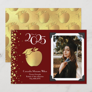 Teacher Education Gold Graduation Announcement