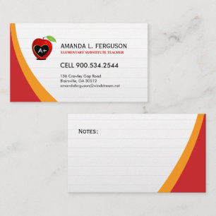 Teacher - Educator Business Card