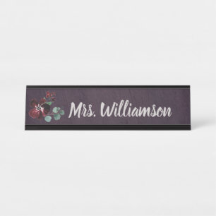 Teacher Educator Professional Elegant Desk Name Plate
