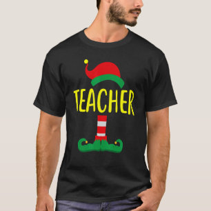 Teacher ELF Matching Family  Christmas Pajama Holi T-Shirt