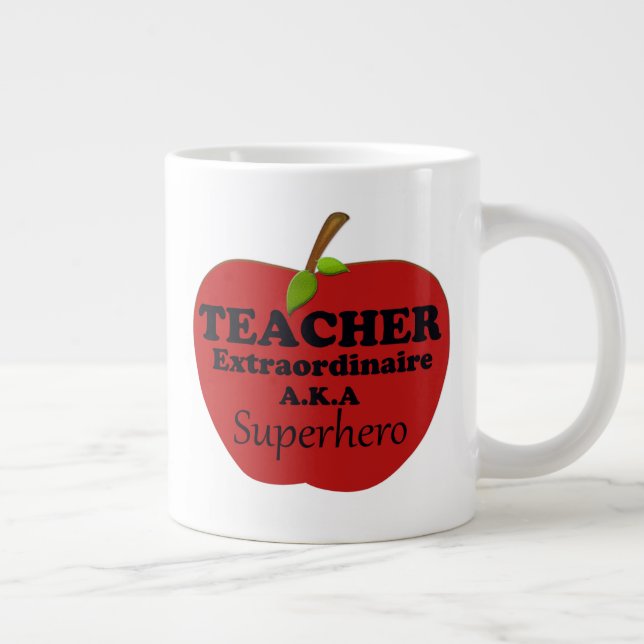 Teacher Extraordinaire Large Coffee Mug (Right)