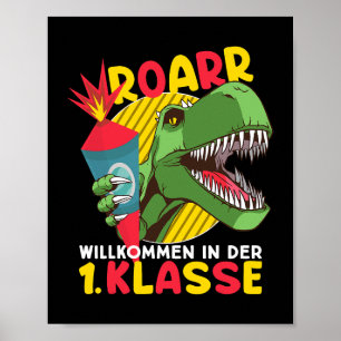 Teacher First Day of School Dinosaur Welcome to th Poster