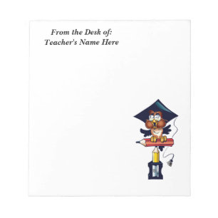 Teacher  From the Desk OF NAME HERE Notepad