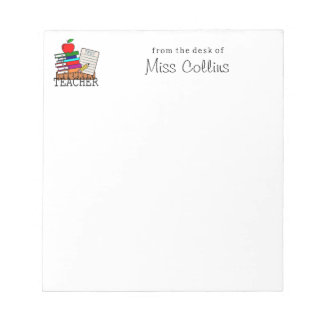 Teacher From the Desk of Personalised Notepad