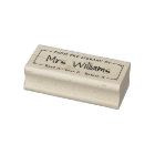 Teacher from the library of bookplate rubber stamp