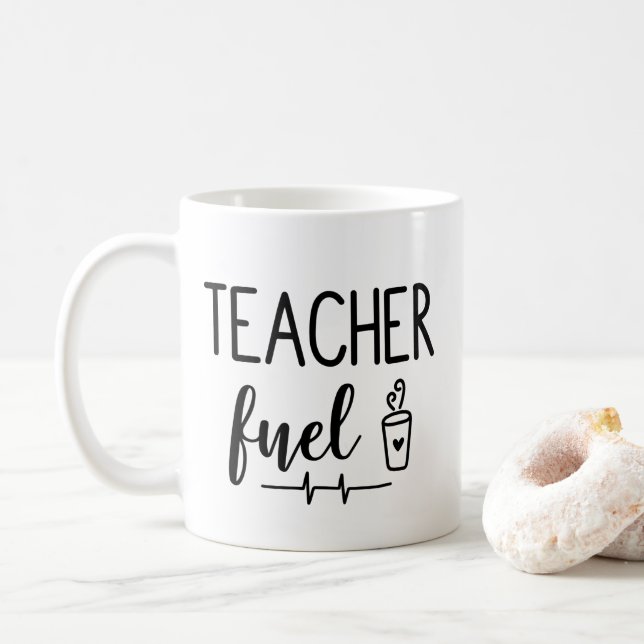 Teacher Fuel Coffee Mug (With Donut)