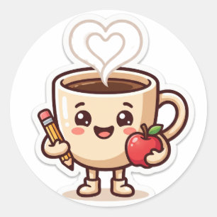 Teacher Fuel Coffee Sticker