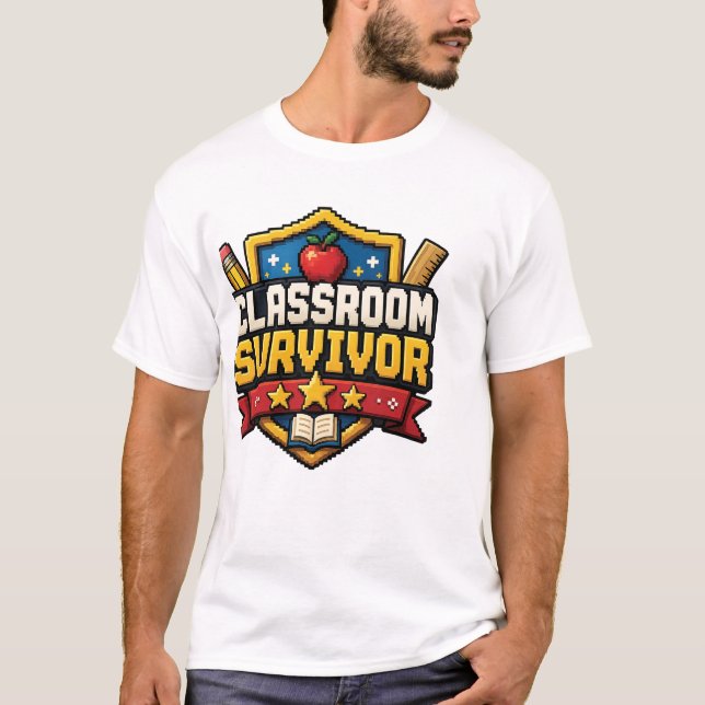Teacher Gaming Badge T-Shirt (Front)