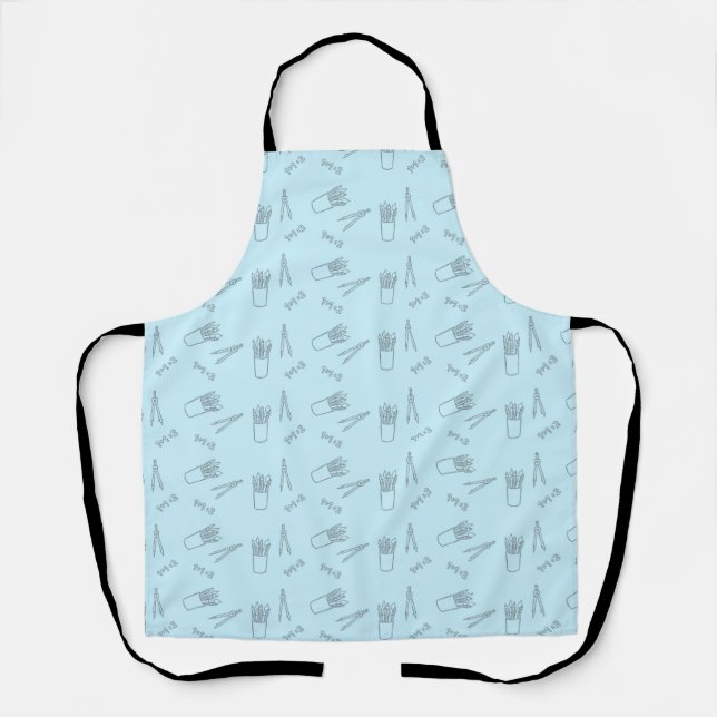 Teacher Gift | A Good Teacher Is Like A Candle Apron (Front)