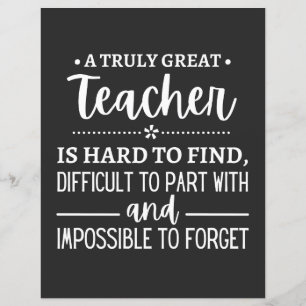 teacher Gift, A Truly Great Teacher