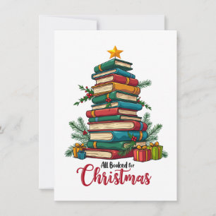 Teacher Gift   All Booked For Christmas Card