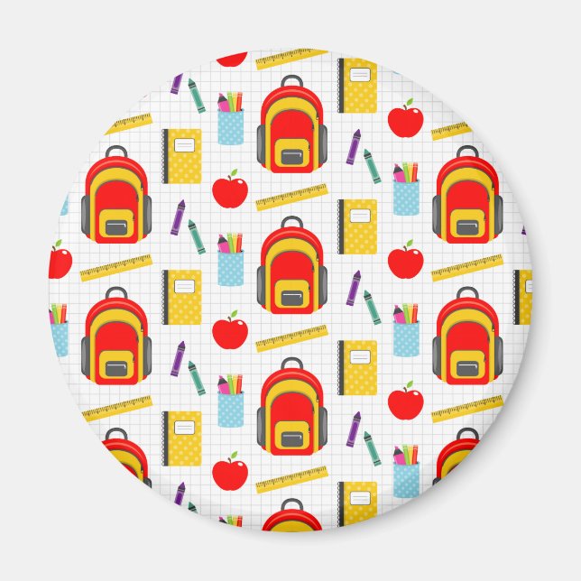 Teacher Gift | Apple Back To School Magnet (Front)