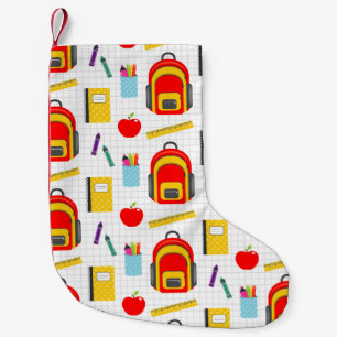 Teacher Gift Apple Back To School Small Christmas Stocking