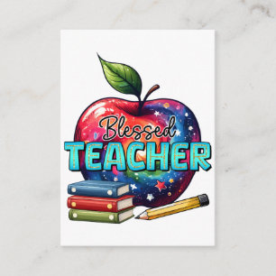 Teacher Gift Blessed Teacher Enclosure Card