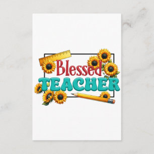 Teacher Gift   Blessed Teacher Enclosure Card