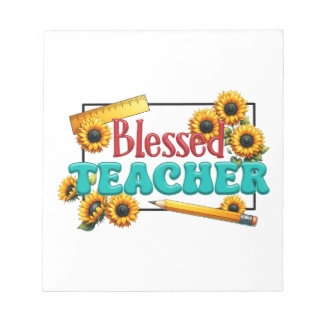 Teacher Gift | Blessed Teacher Notepad