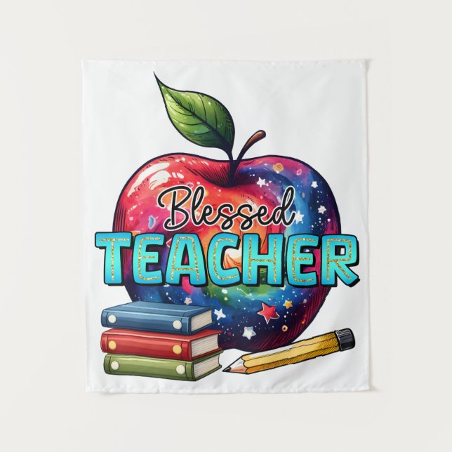 Teacher Gift | Blessed Teacher Tapestry (Front)