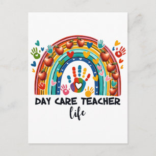 Teacher Gift Day Care Teacher Life Postcard