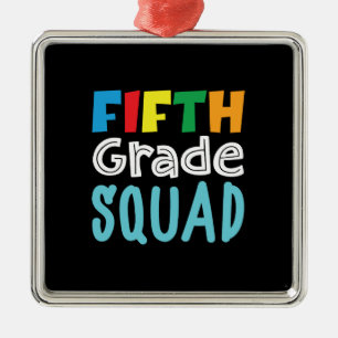 Teacher Gift Fifth Grade Squad Metal Tree Decoration
