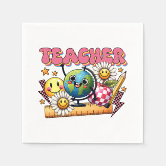 Teacher Gift | Floral Teacher Napkin