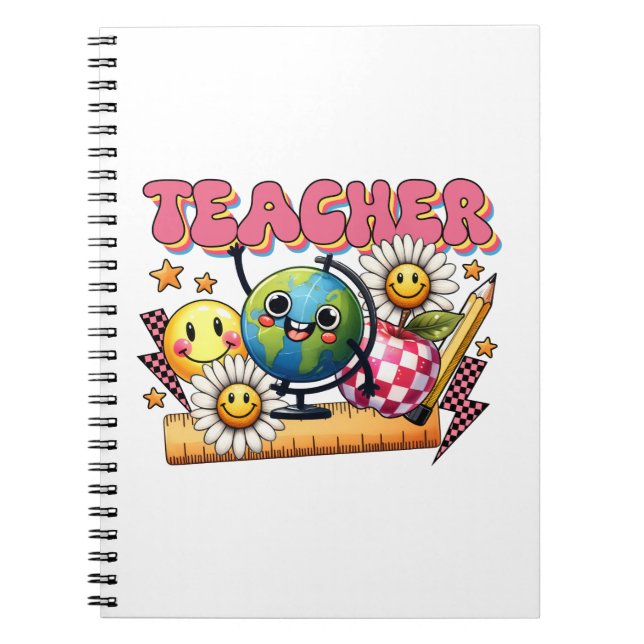 Teacher Gift | Floral Teacher Notebook (Front)