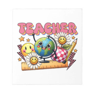 Teacher Gift Floral Teacher Notepad