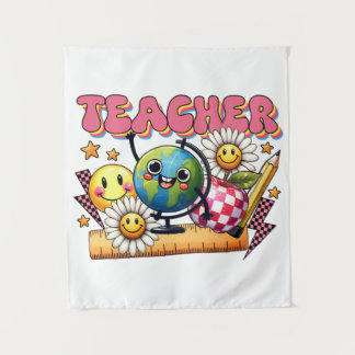 Teacher Gift | Floral Teacher Tapestry