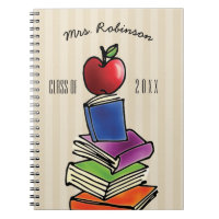 Teacher Gift from Class Apple with Book Stack